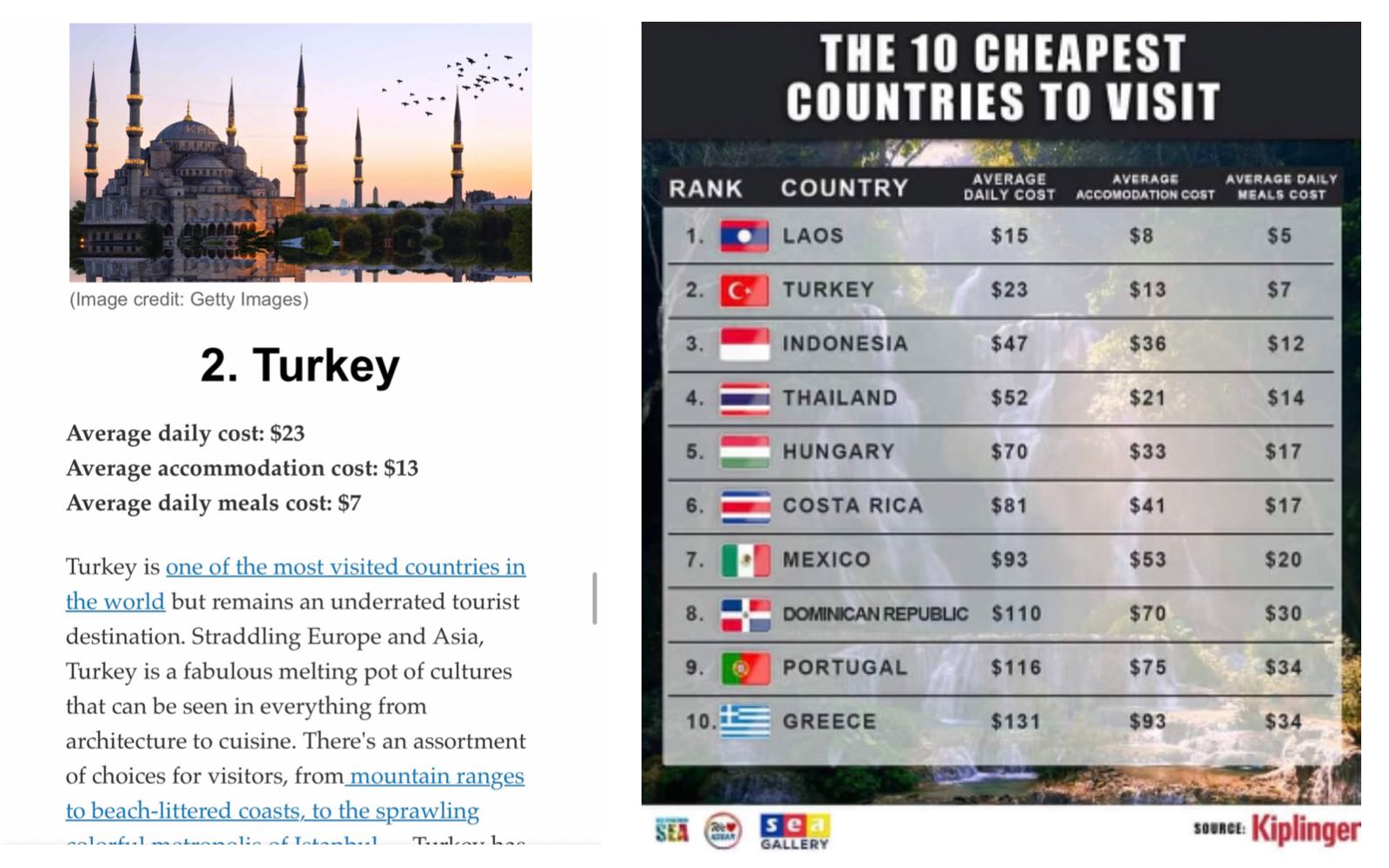 ‘Türkiye, dünyanın en ucuz 2’nci turistik ülkesi’
