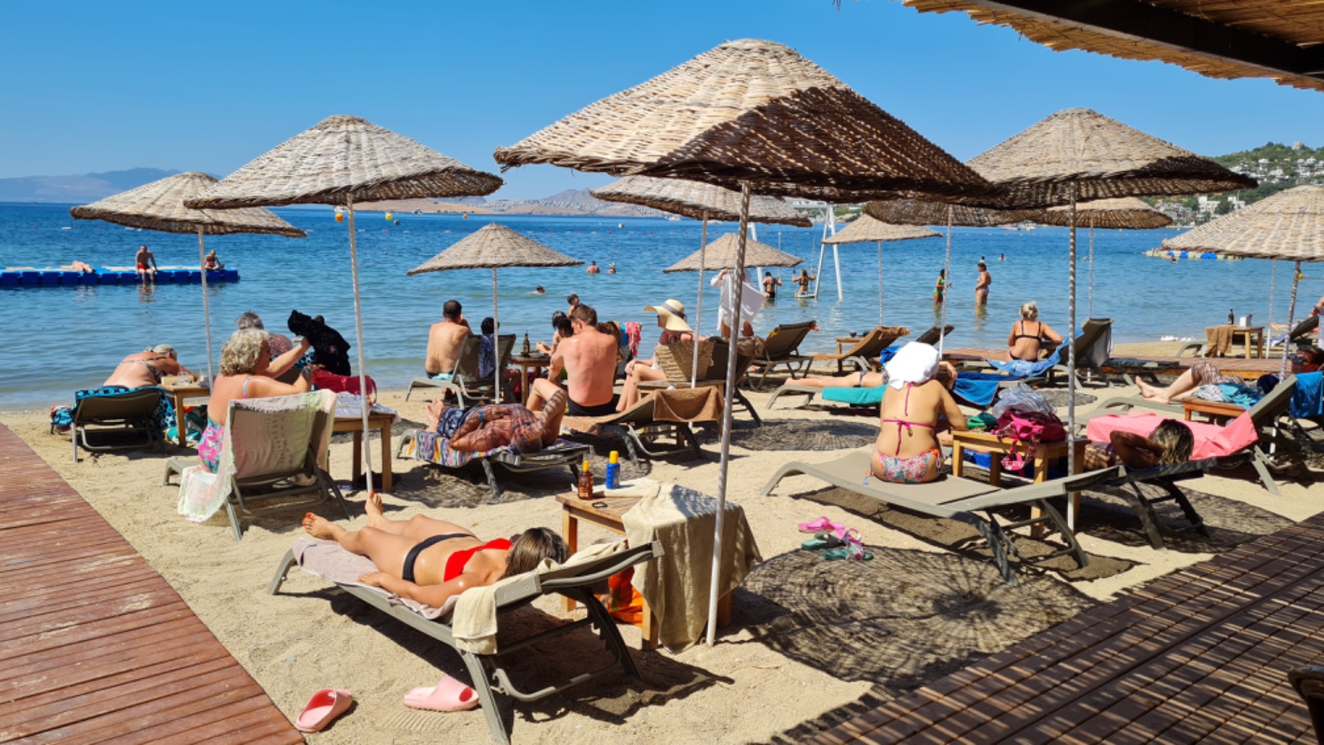 Bodrum’da hava sıcaklığı 38 dereceyi buldu