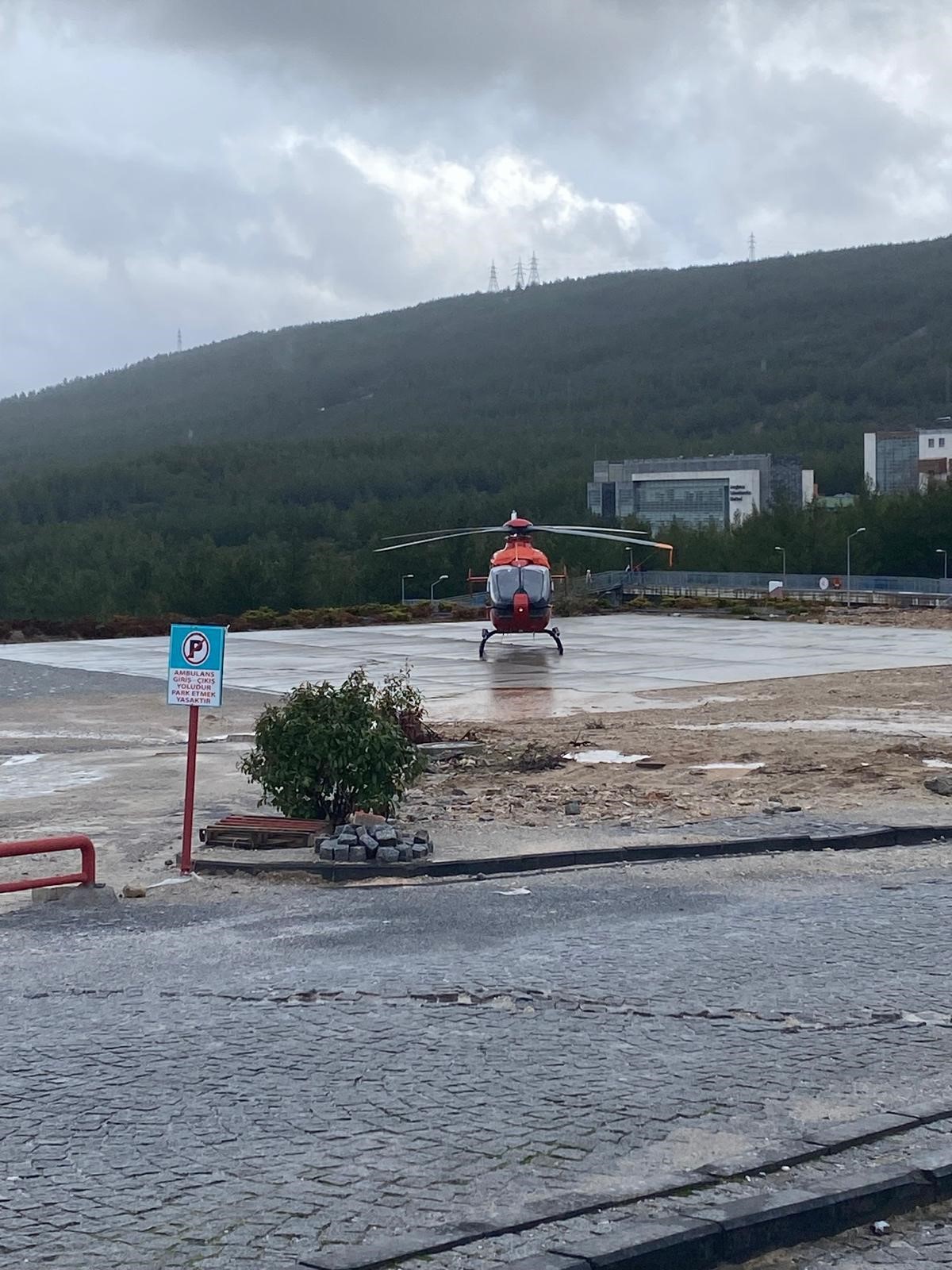 Düşen ambulans helikopterin havalandığı o anlar ortaya çıktı