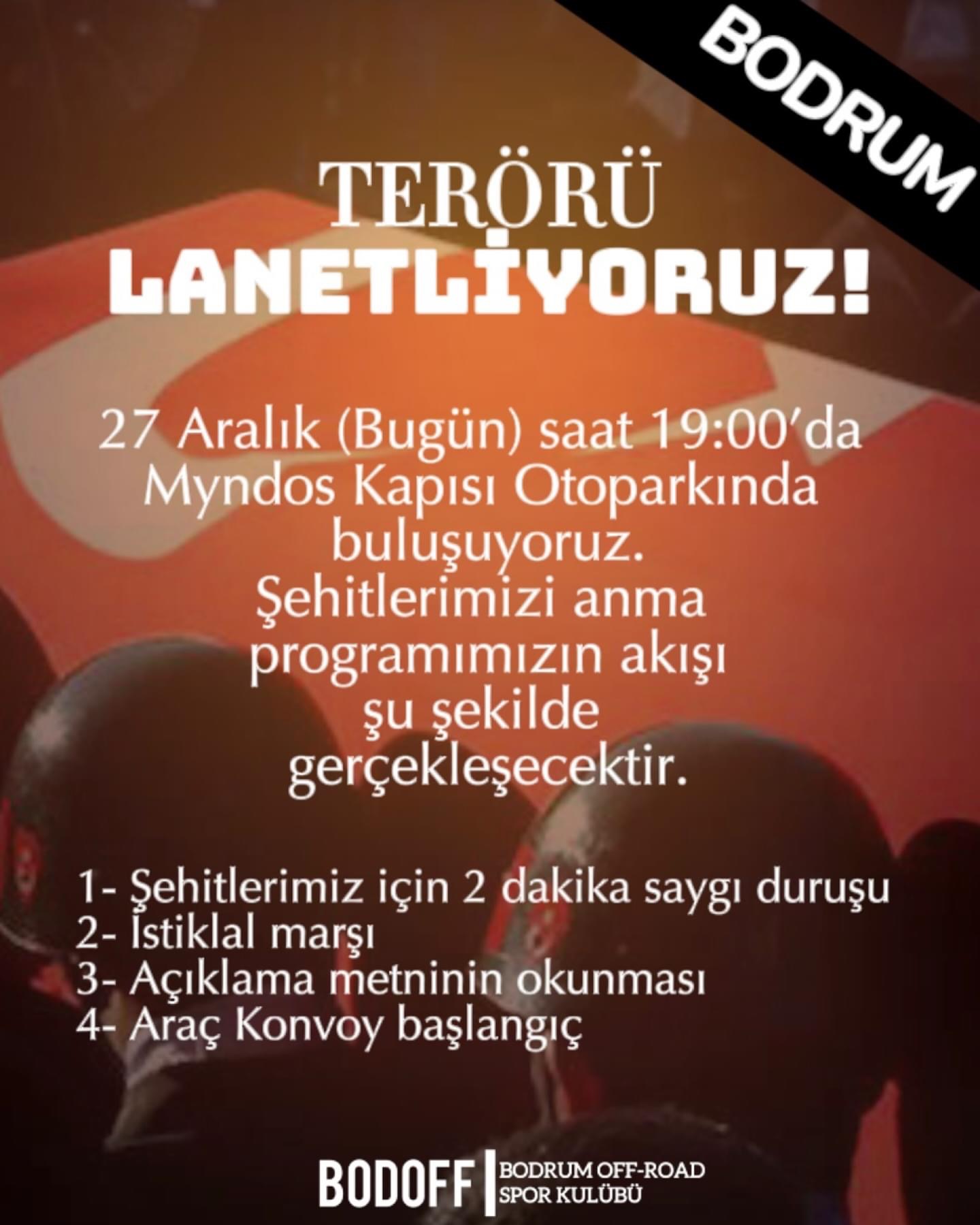 Terörü Lanetliyoruz!