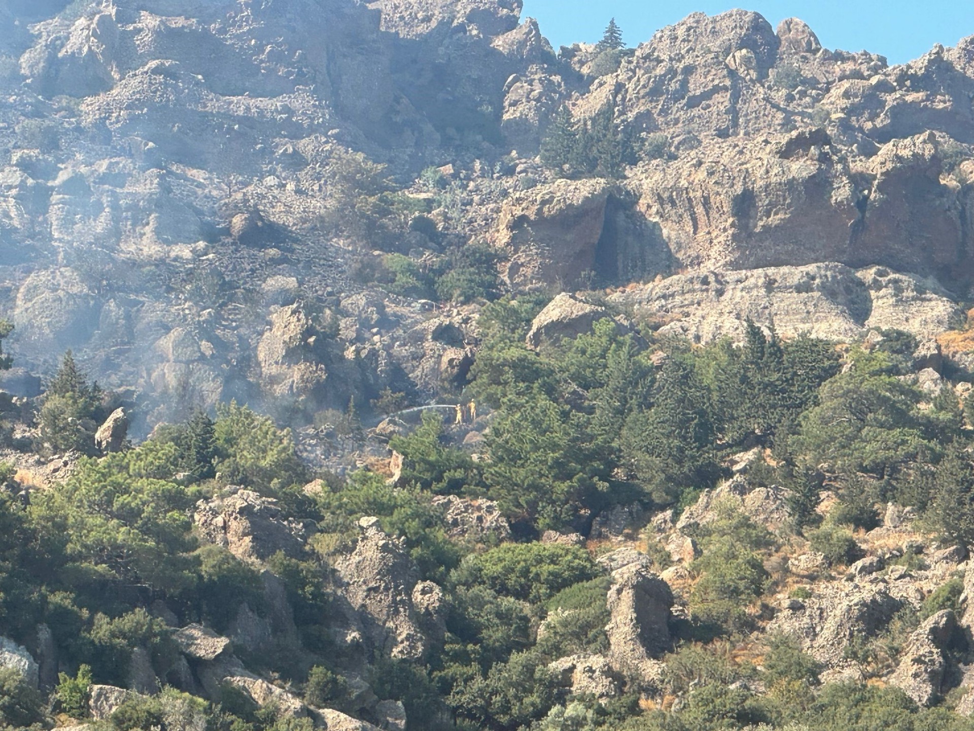 Gündoğan’daki makilik yangını kontrol altına alındı