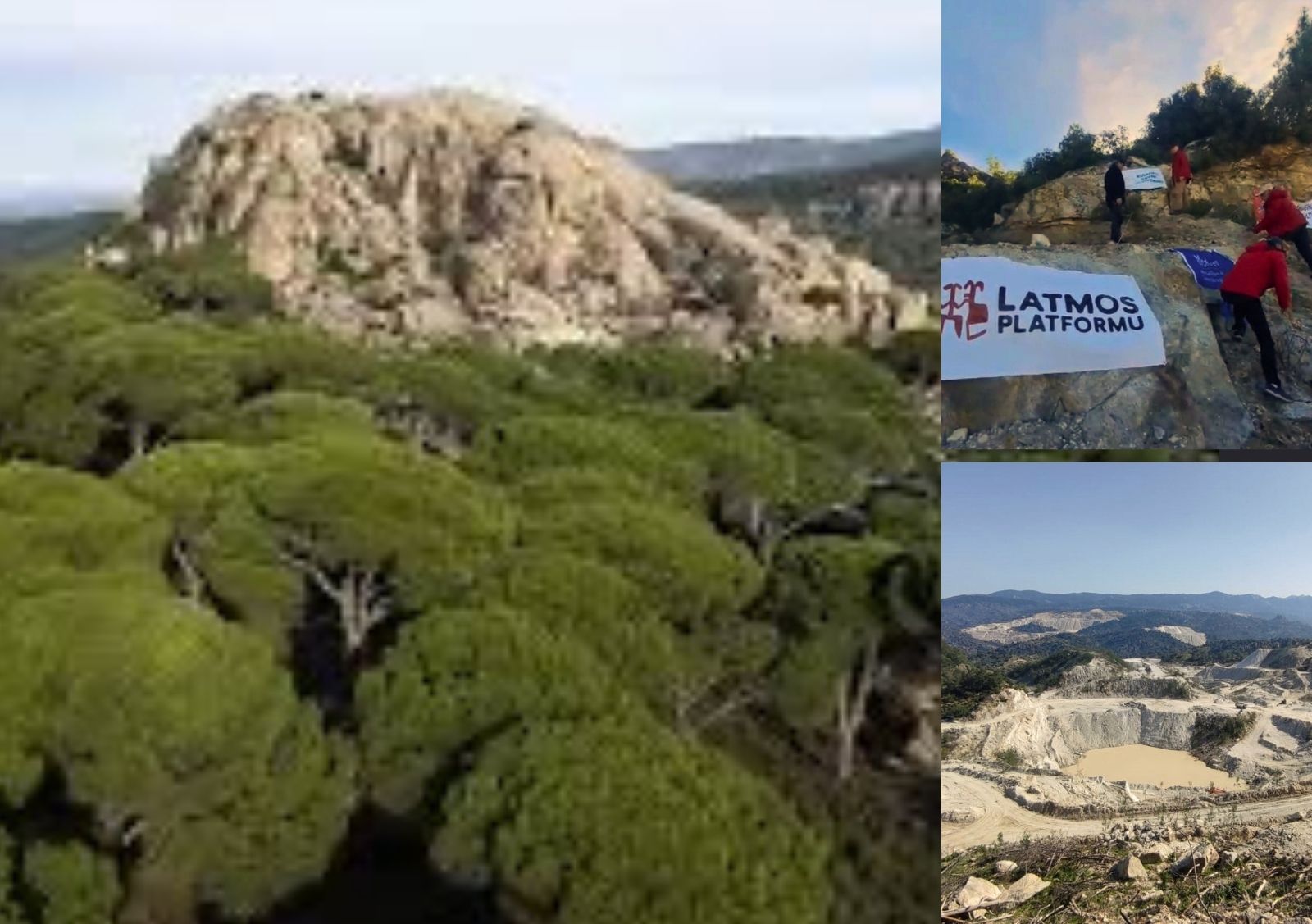  Latmos Platformu yeni maden ocağı açılmasın diye eylem yaptı