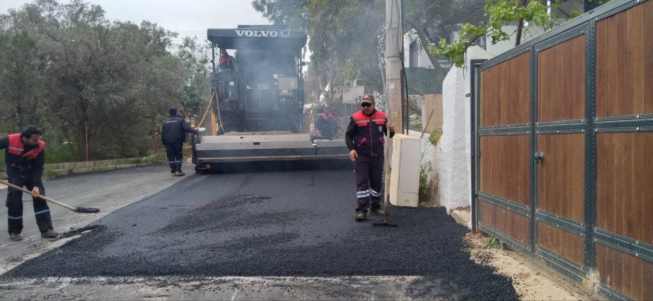 Bodrum'un bitmeyen çilesi altyapı ve yol çalışmaları sürüyor 