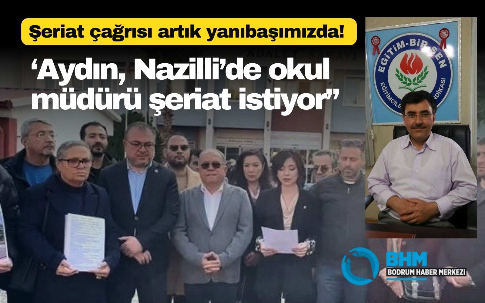 Şeriat çağrısı artık yanıbaşımızda! ‘Aydın, Nazilli’de okul müdürü şeriat istiyor”