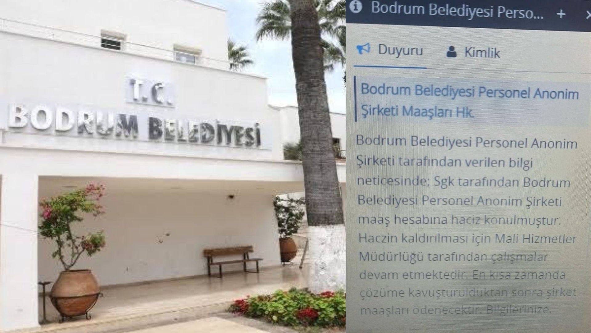 Bodrum Belediyesi Personel AŞ Maaş Hesabına SGK’dan Haciz!