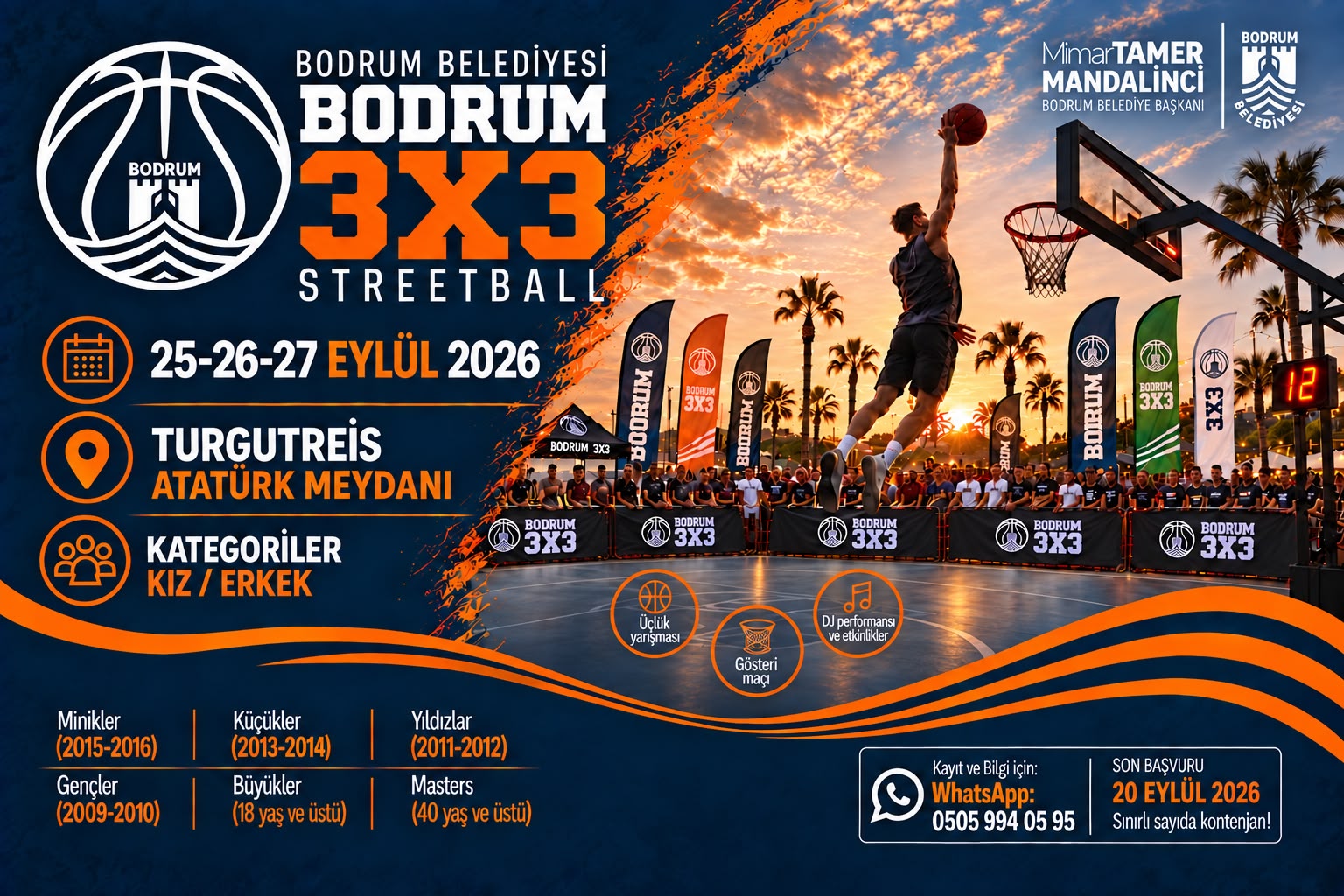 Bodrum 3X3 Streetball Heyecanı Turgutreis’te Yaşanacak