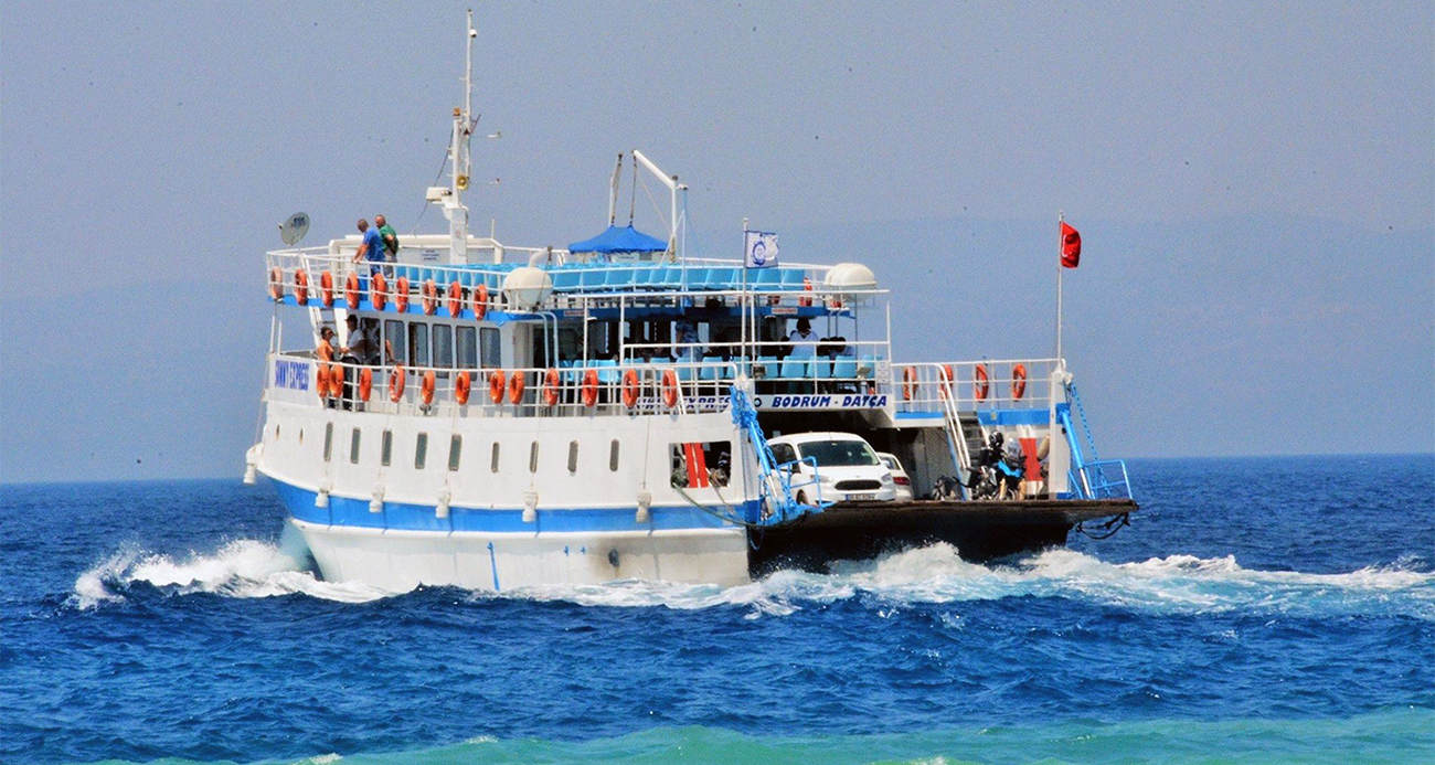 Bodrum-Datça, Datça-Bodrum feribot ulaşımının iki seferi teknik arıza nedeniyle iptal