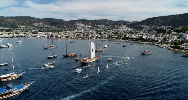 SAMSUN'DAN DÖNEN STS BODRUM COŞKUYLA KARŞILANDI