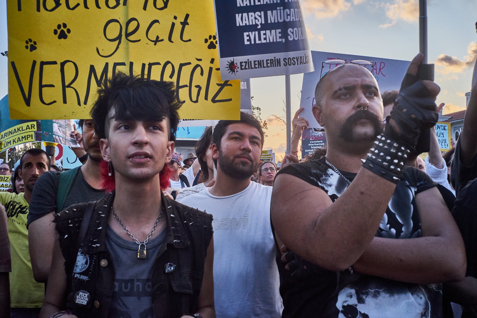 Binlerce yaşam hakkı savunucusu İstanbul Kadıköy'de katliam yasasını protesto etti