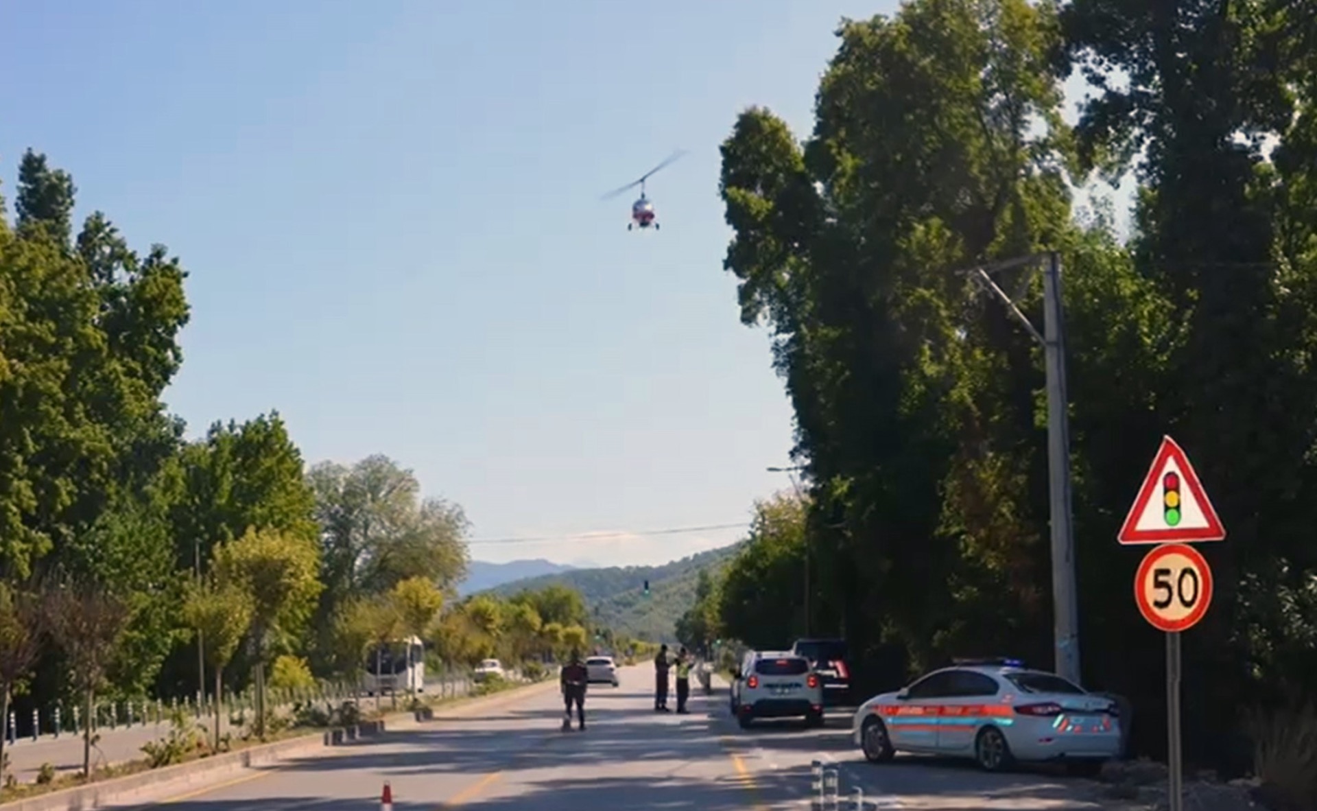 Muğla’da Cayrokepter ile trafik denetimi