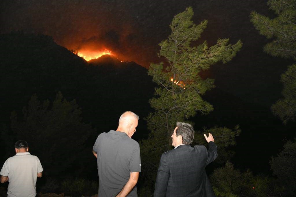  Marmaris’teki orman yangınında 10 saat geride kaldı