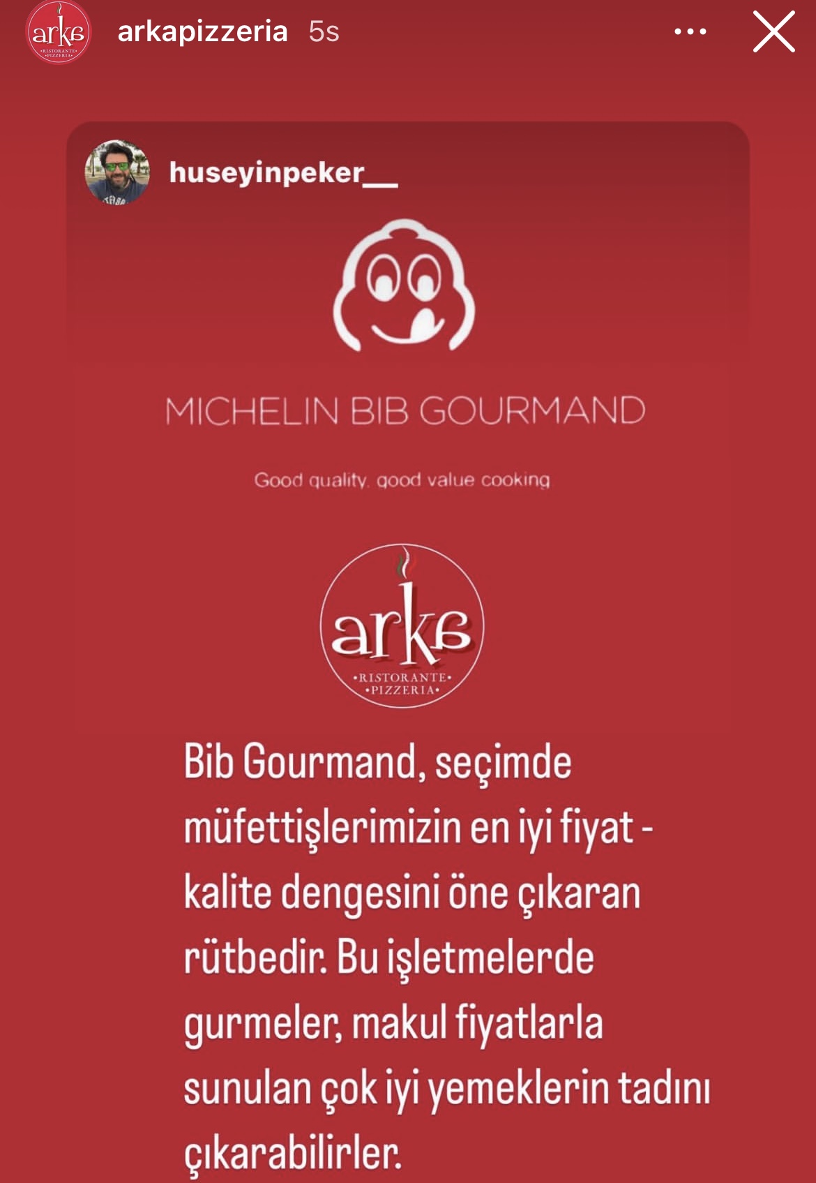 Bodrum’dan Arka Ristorante Pizzeria, Michelin Guide’ın 2025 Muğla Bib Gourmand Listesinde 