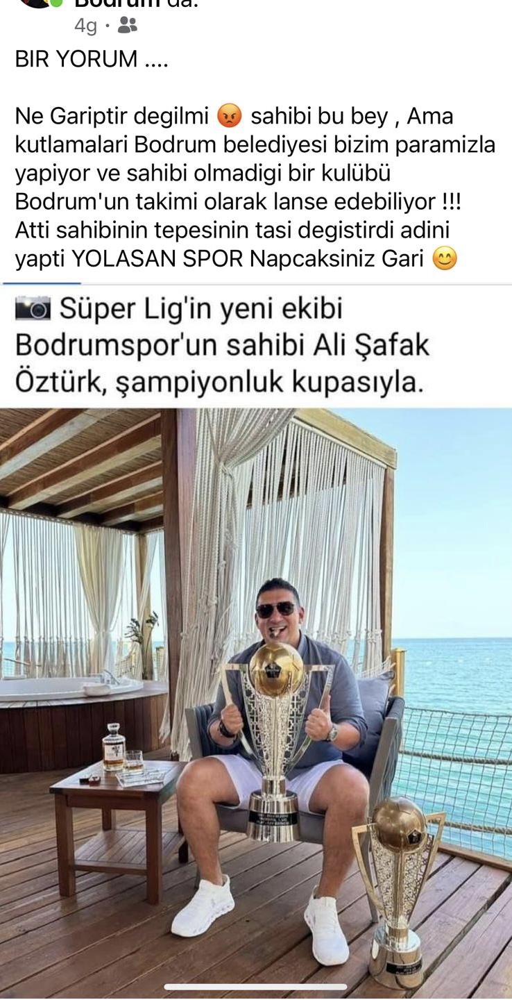 Bodrumspor’un sahibinden jakuzili, purolu şampiyonluk paylaşımı!
