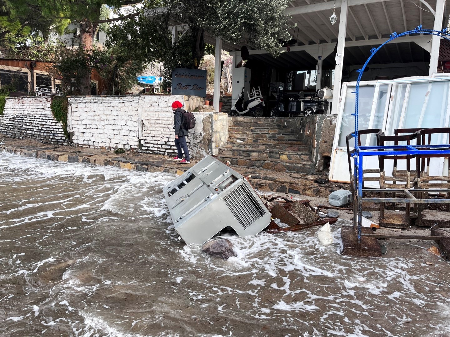  Bodrum’u fırtına vurdu