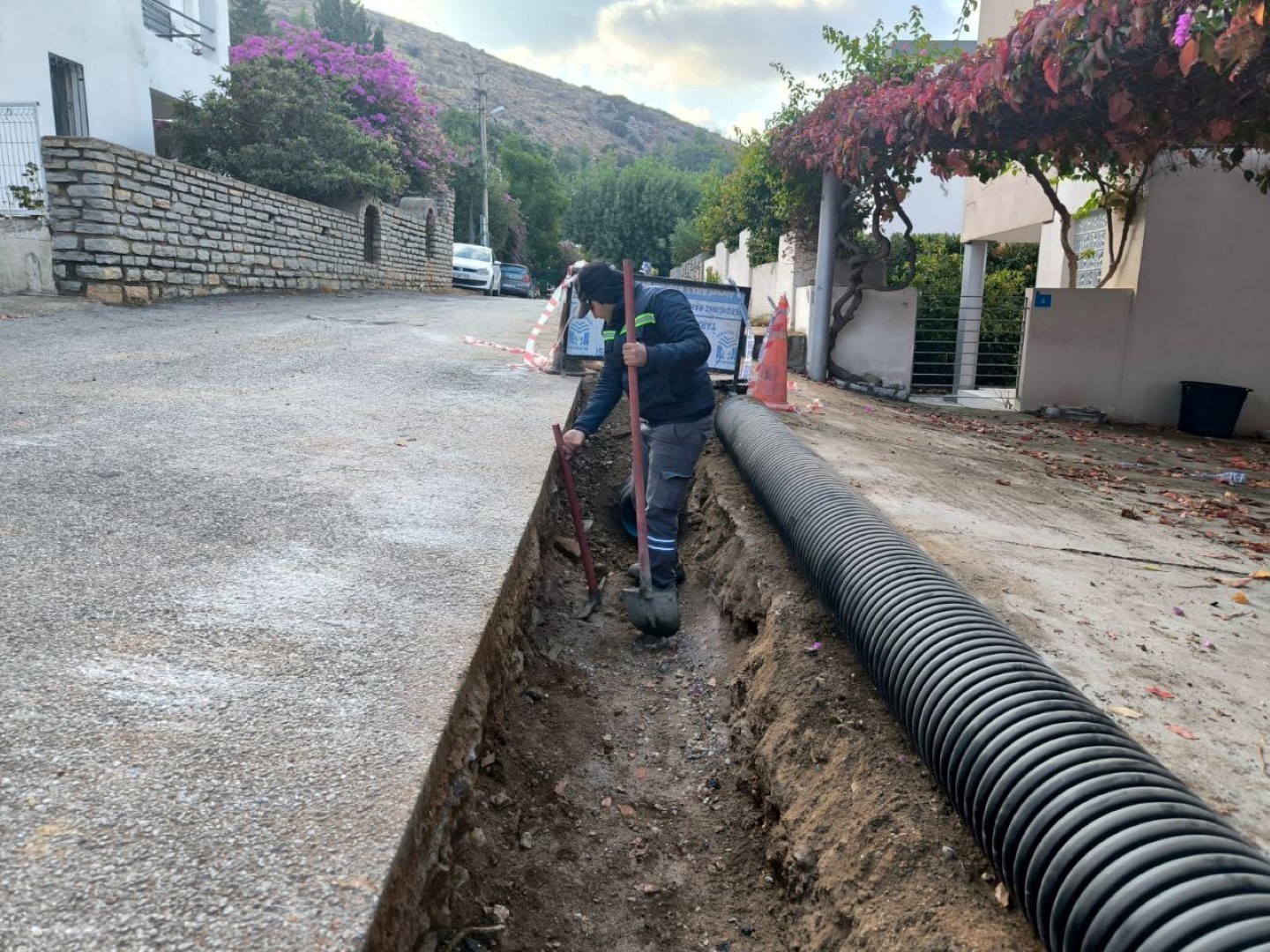 Bodrum'da yağmur hazırlıkları devam ediyor