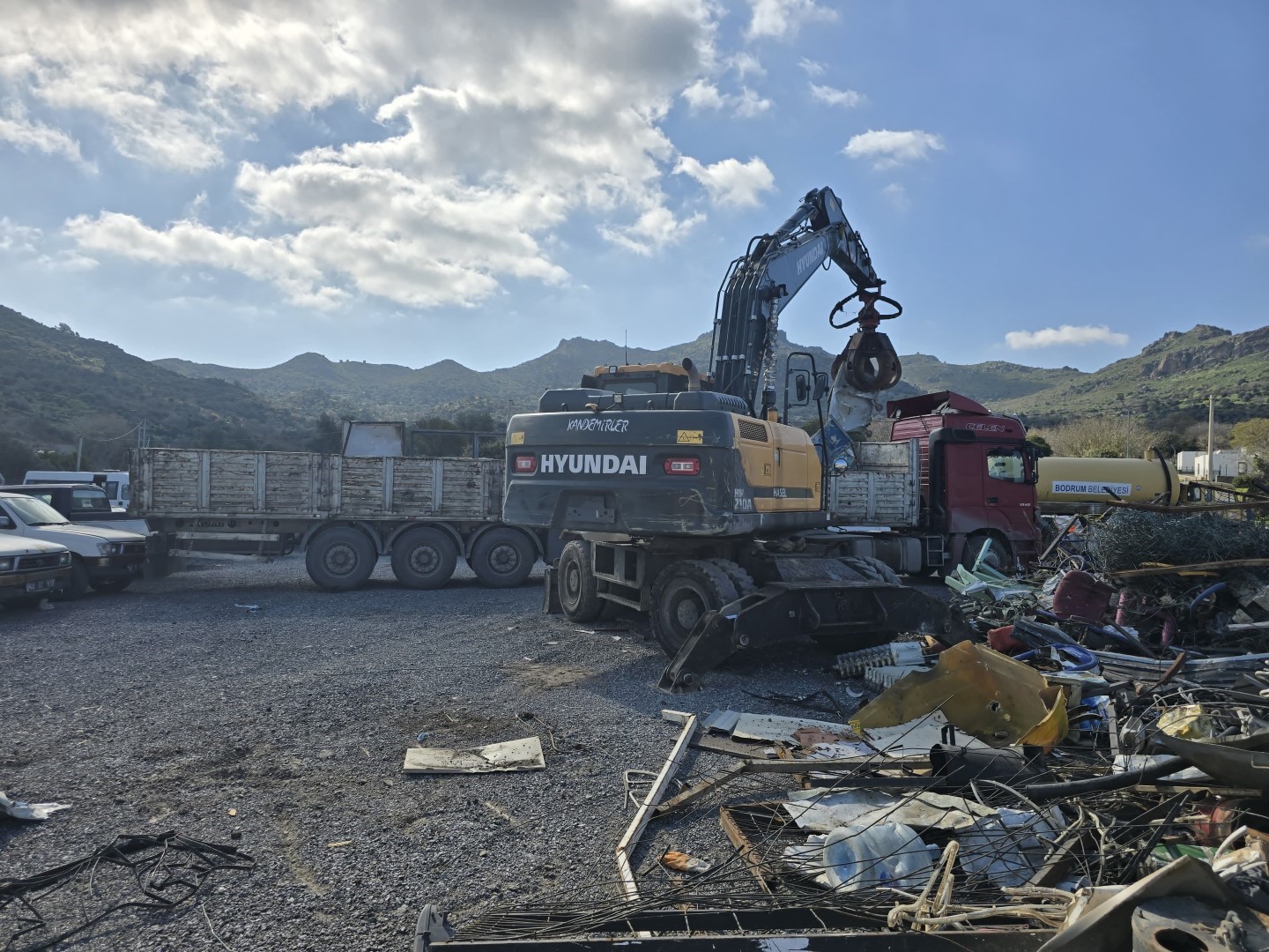 Bodrum'da 146 bin 600 kilogram hurda toplandı