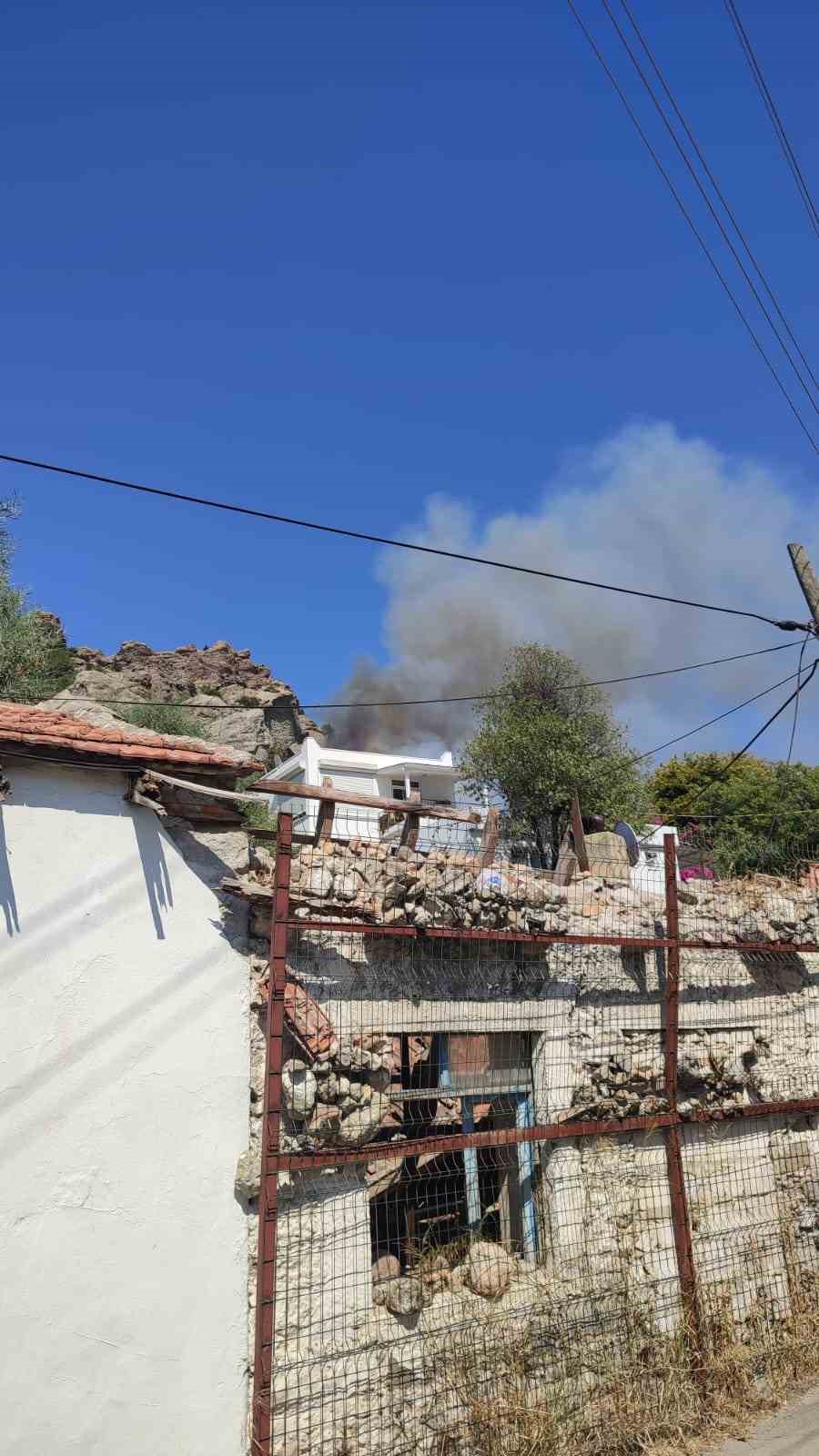 Bodrum Gündoğan’da yangın!