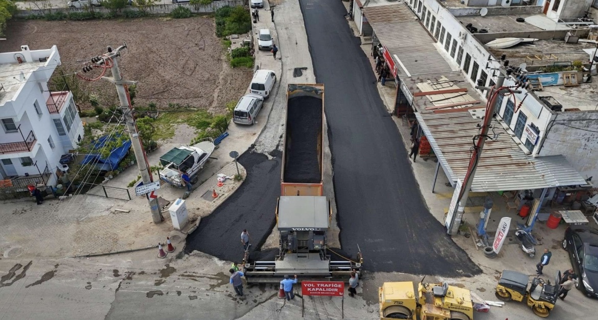 Bodrum genelinde asfalt çalışmaları devam ediyor 
