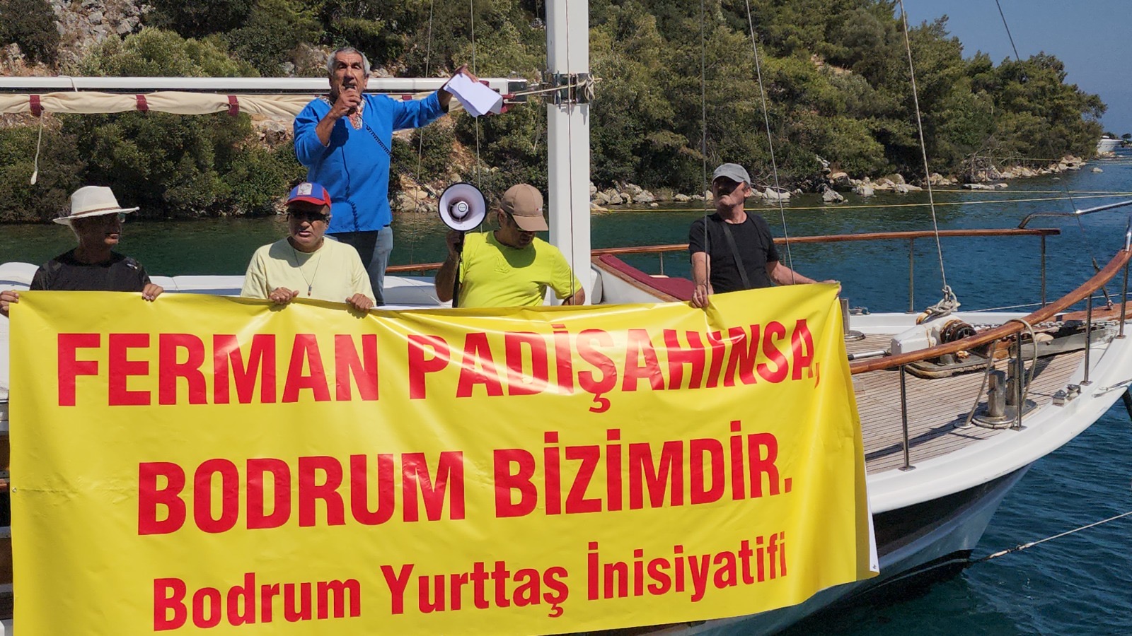 Bodrum’da ‘Koylarımız işgal altında’ protestosu