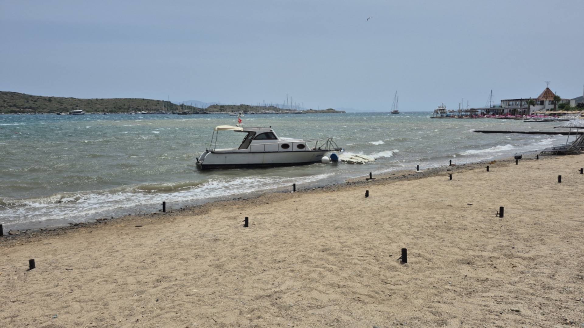 Bodrum’u vuran fırtına, denizcilerin kabusu oldu! 