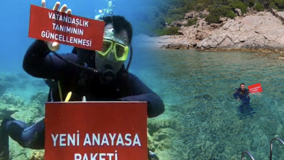 Bodrum açıklarında denizin dibindeki Anayasa paketinden bunlar çıktı