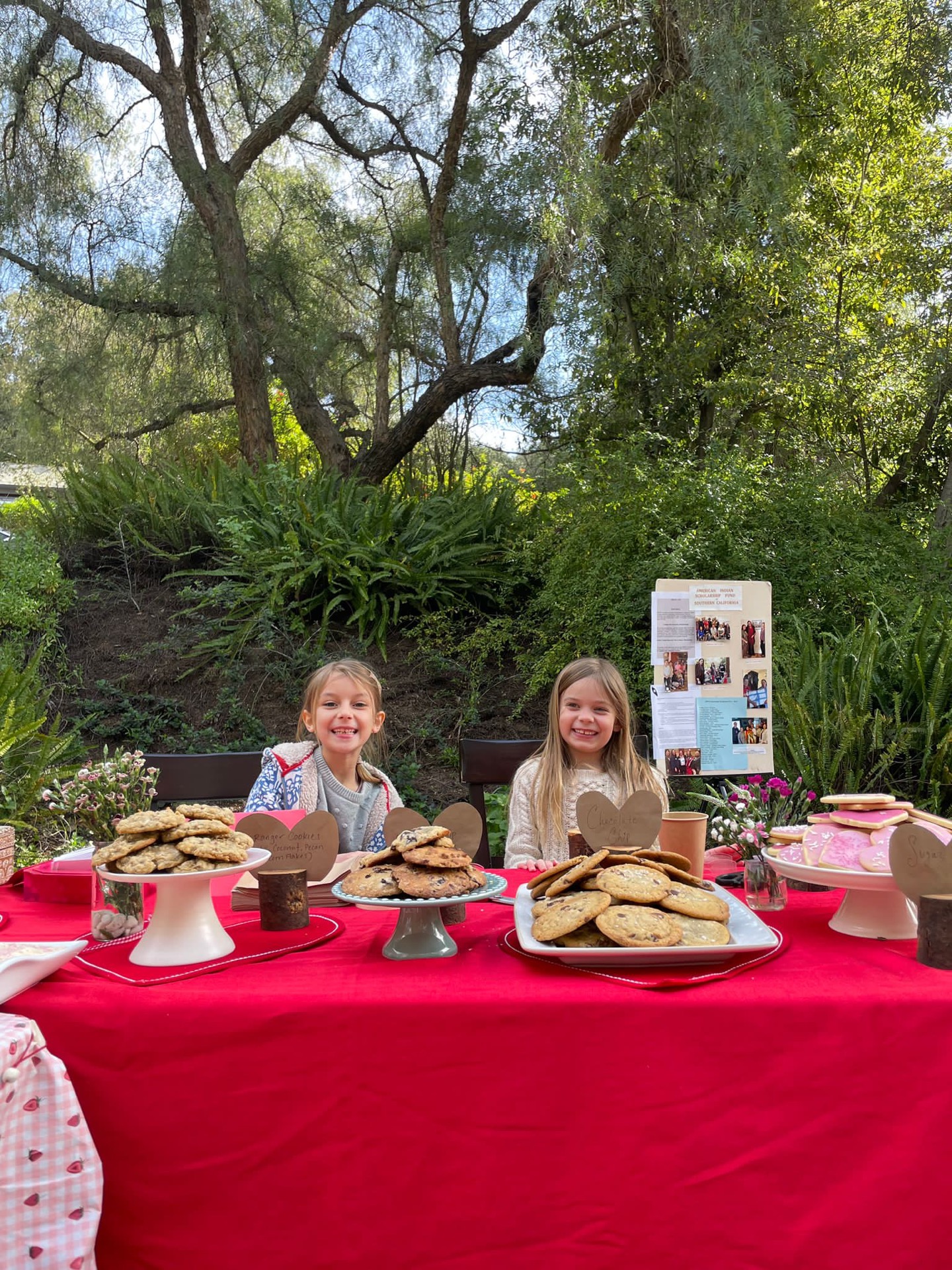 Amerika’da iki kız çocuğu, Türkiye ve Suriye’deki depremzedeler için çay ve kurabiye satarak bağış topladı