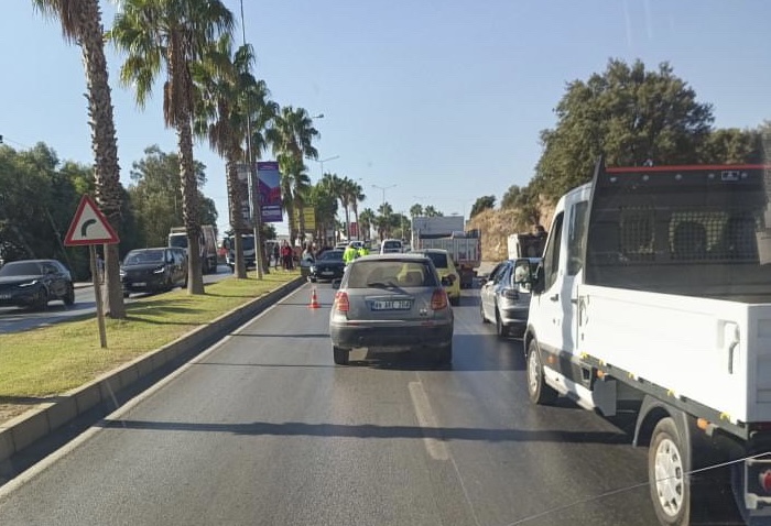 Bodrum’da zincirleme trafik kazası!