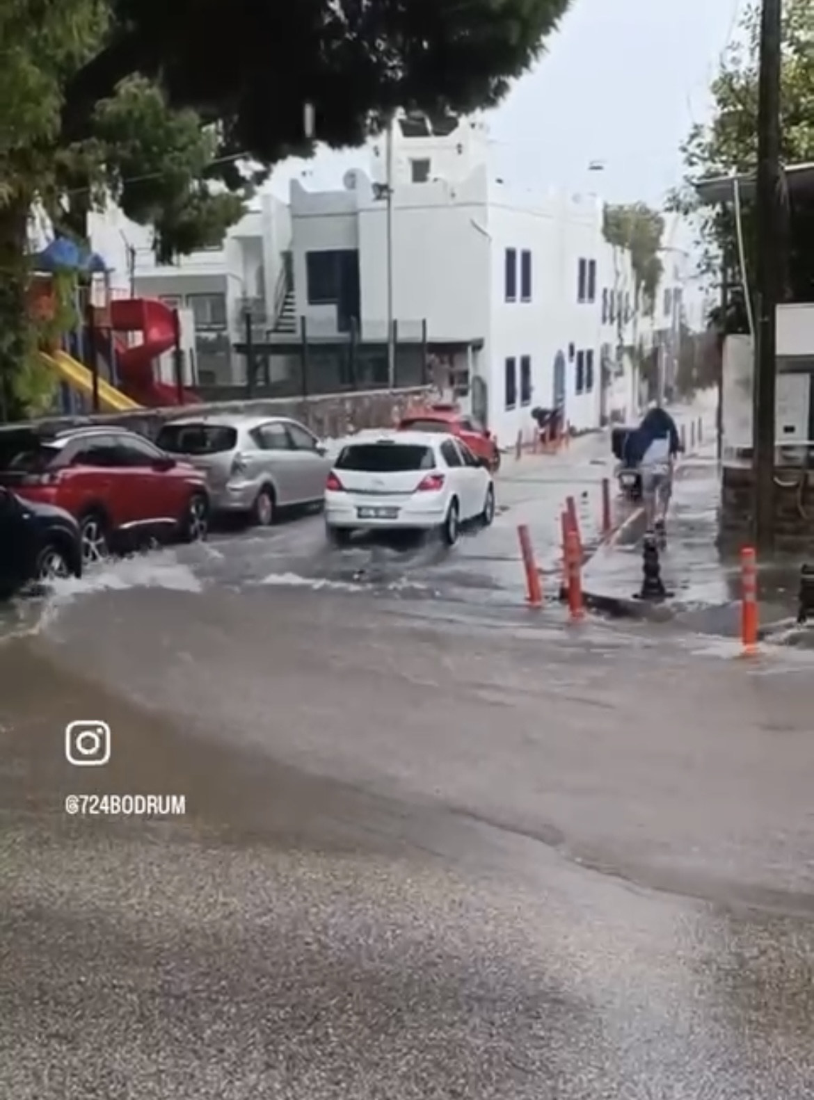 Bodrum’da yağış ile birlikte yine aynı manzara 