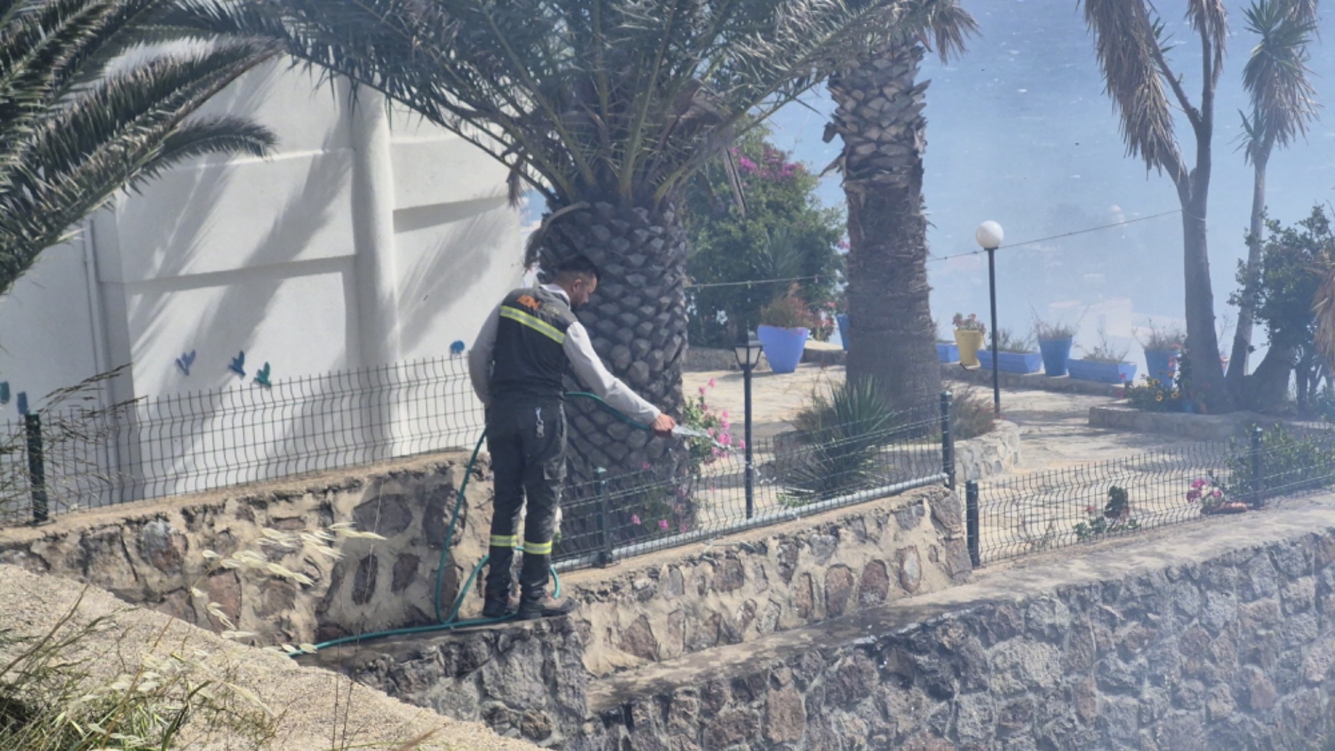 Bodrum Akyarlar’da korkutan yangın! 