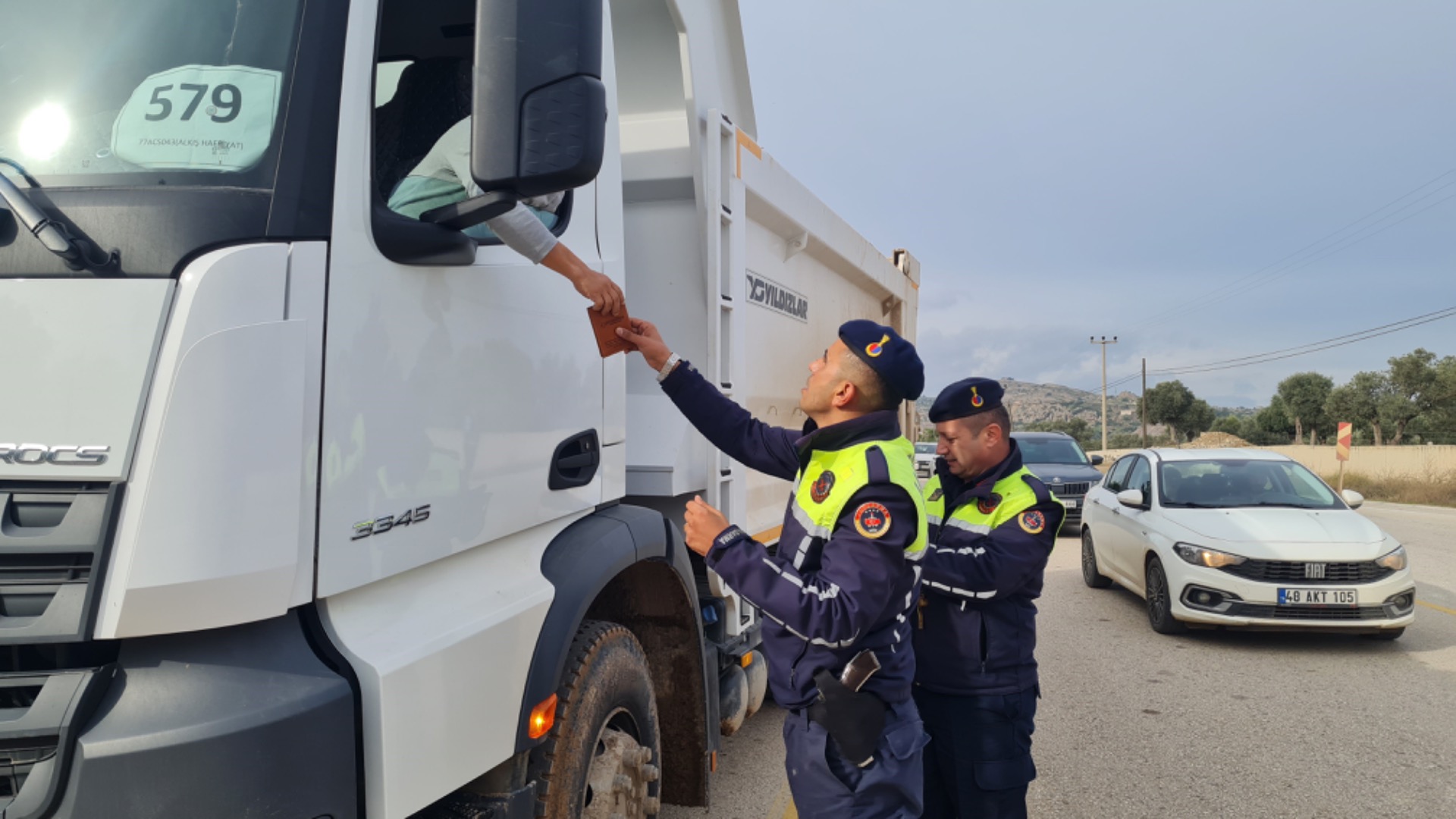 Bodrum’da hafriyat kamyonlarına sıkı denetim