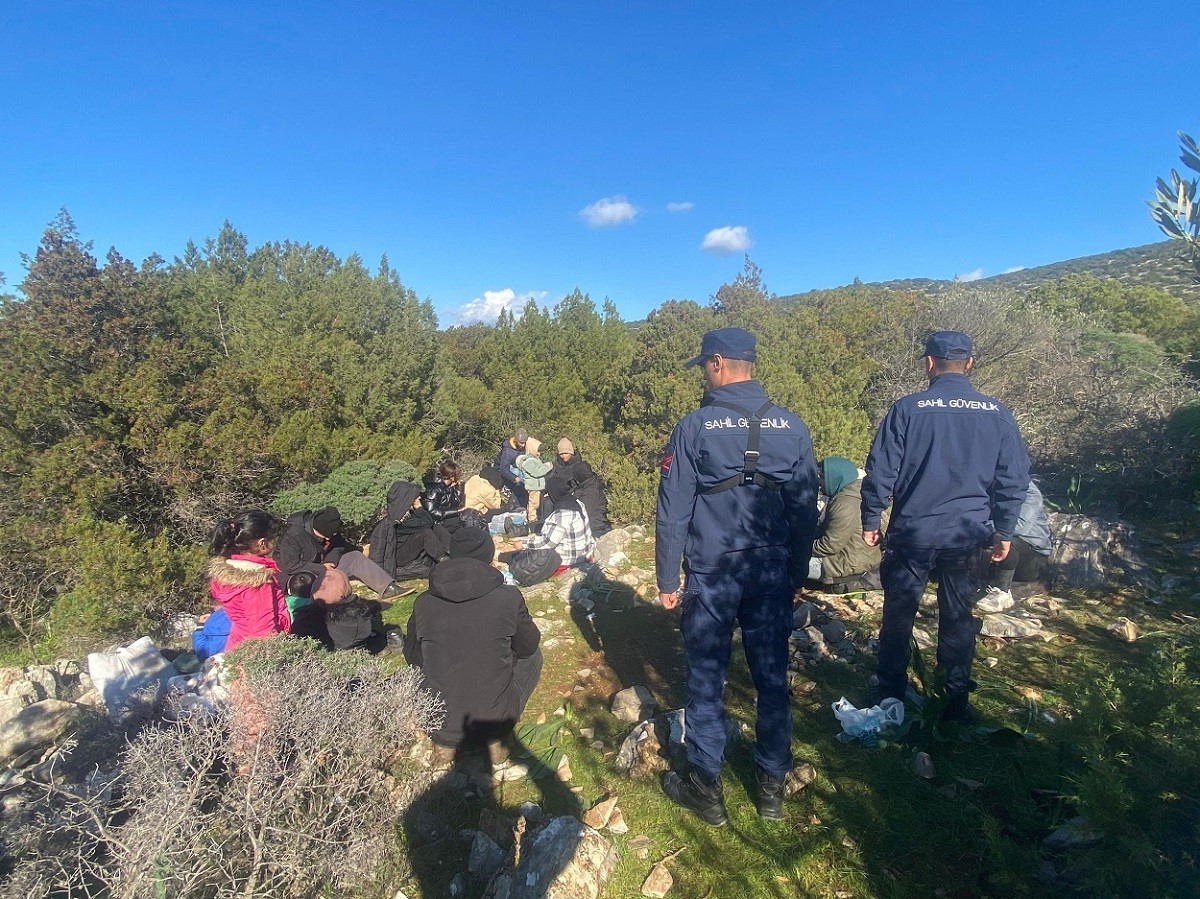 Bodrum'da 18 düzensiz göçmen yakalandı