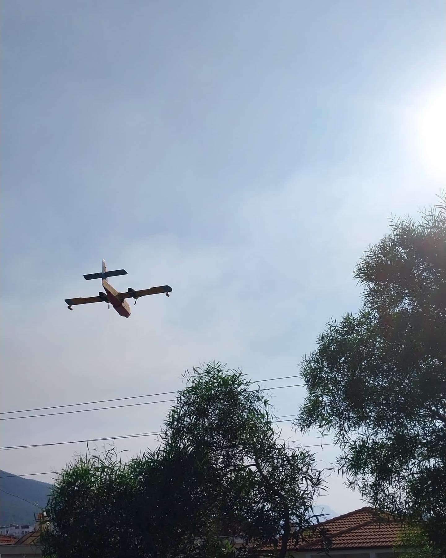 Korkutan yangın Bodrum Güvercinlik’e ilerliyor!