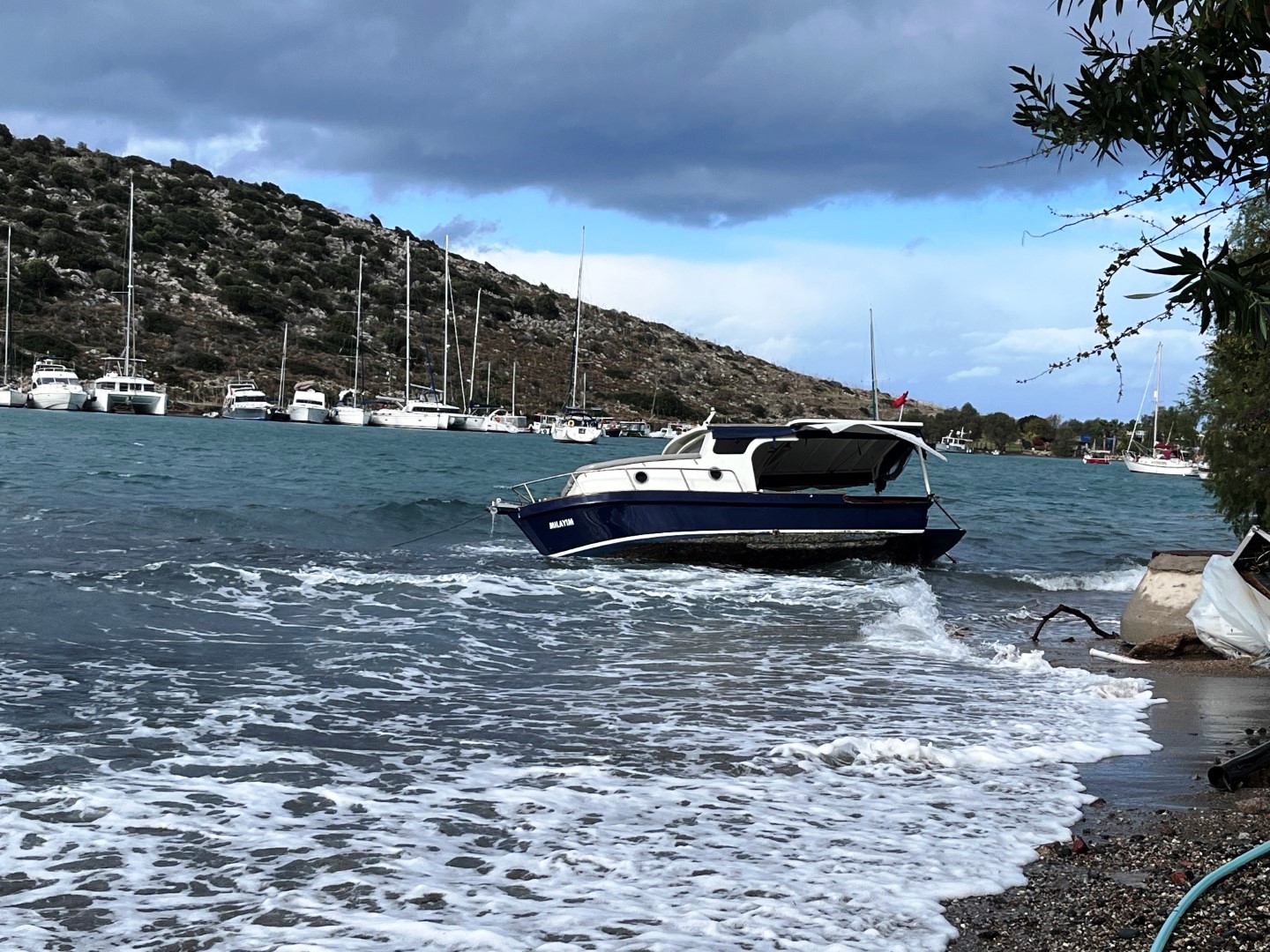  Bodrum’u fırtına vurdu