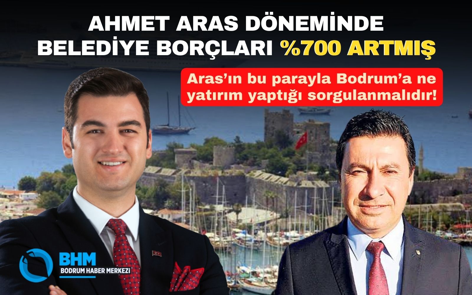 AHMET ARAS DÖNEMİNDE BELEDİYE BORÇLARI %700 ARTMIŞ