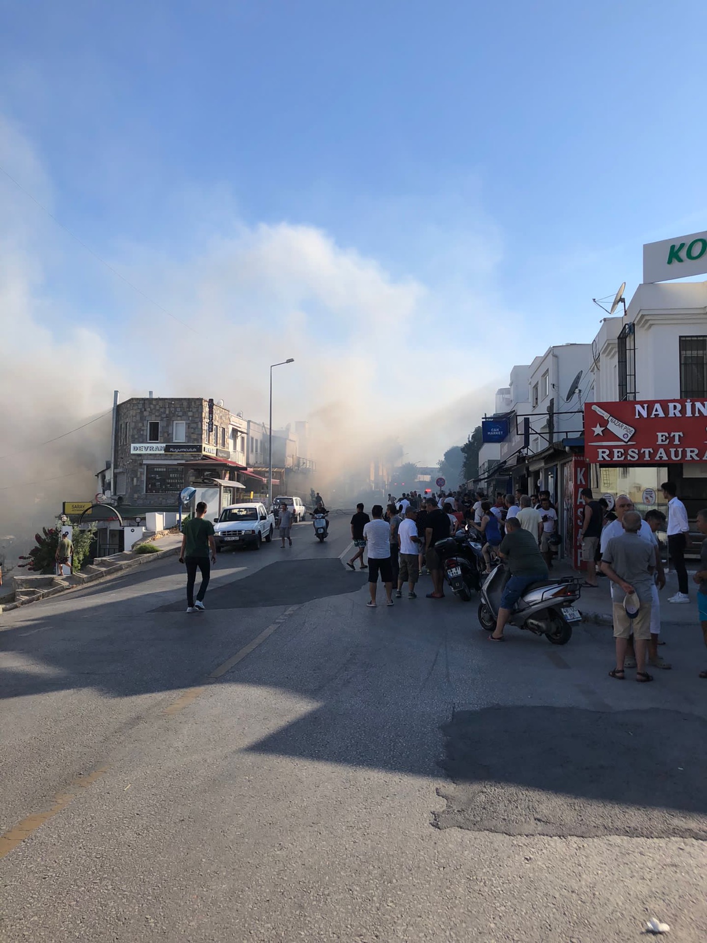 Son Dakika!! Gümbet’te korkunç yangın