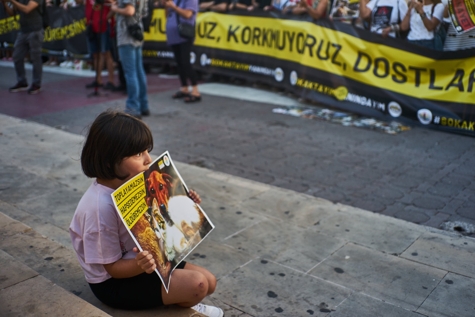 Binlerce yaşam hakkı savunucusu İstanbul Kadıköy'de katliam yasasını protesto etti