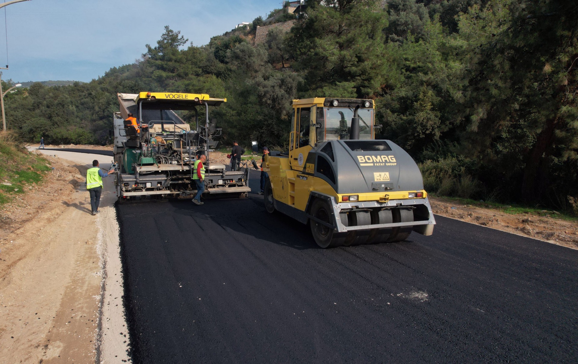 Bodrum yollarında son durum: asfalt çalışmaları sürüyor