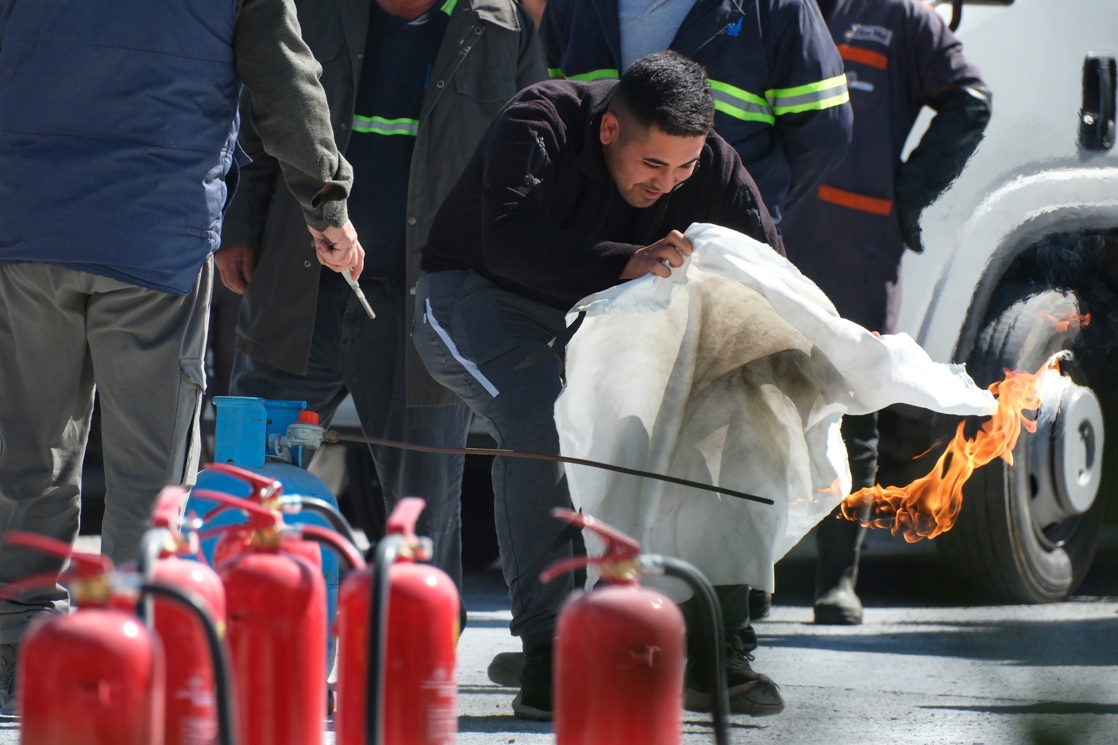 Bodrum Belediyesi personeline yangın eğitimi