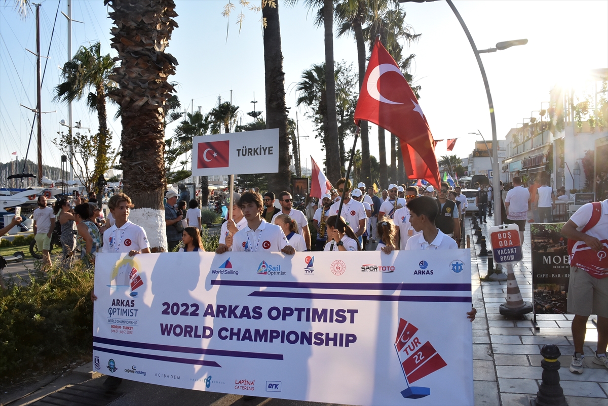 2022 Arkas Dünya Optimist Şampiyonası'nın açılış töreni yapıldı