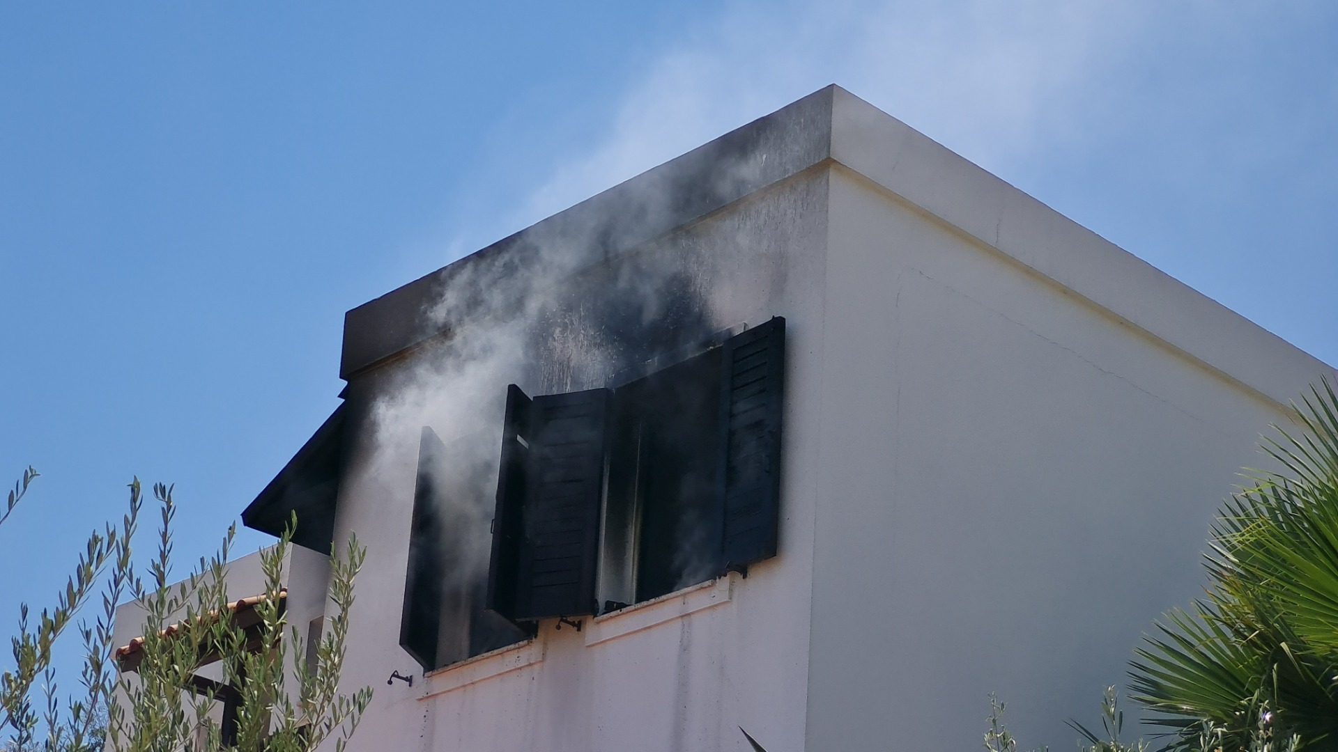 Bodrum’daki villada yangın paniği  