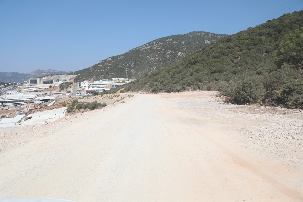 Bodrum'da yeni hastane yolu yapımında sona gelindi