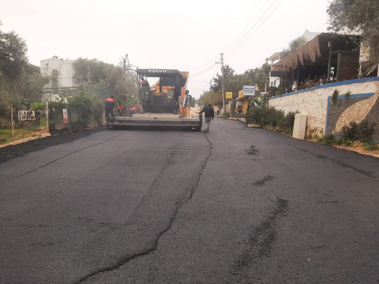 Bodrum'un bitmeyen çilesi altyapı ve yol çalışmaları sürüyor 