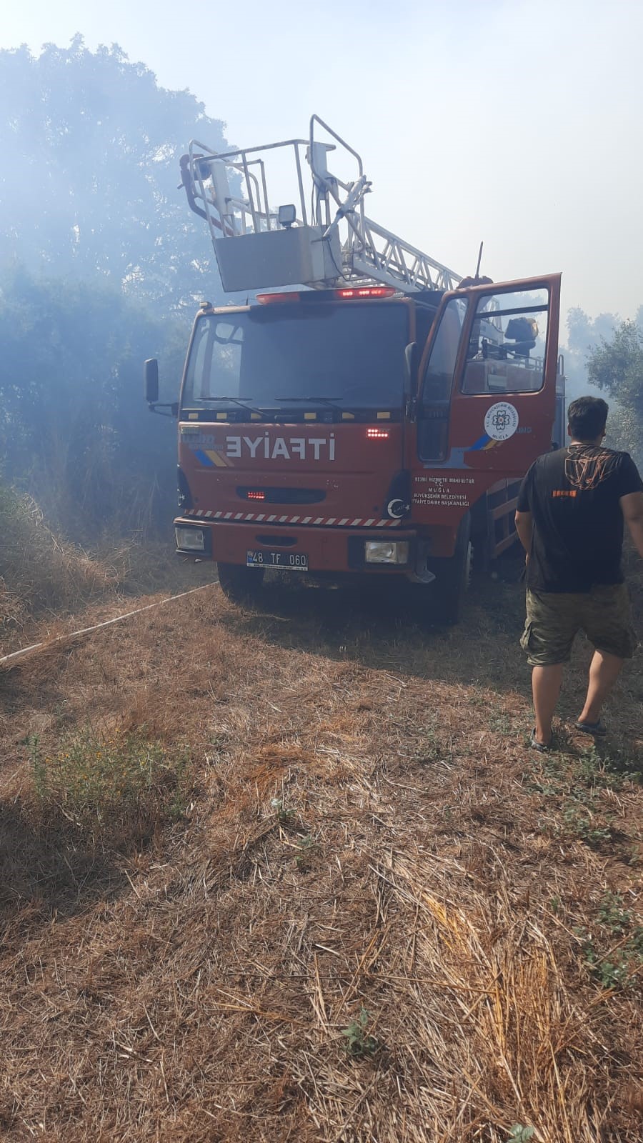 Bodrum’da 2 ayrı noktada yangın