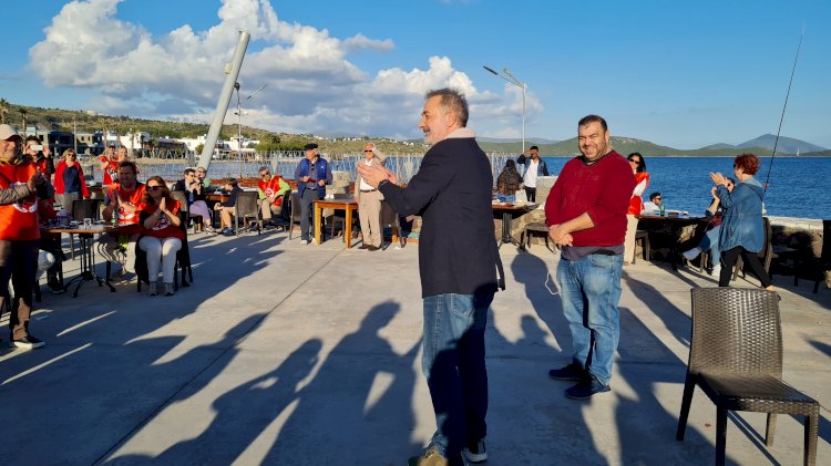 TİP Milletvekili Adayı Aslantuğ’a Bodrum’da yoğun İlgi