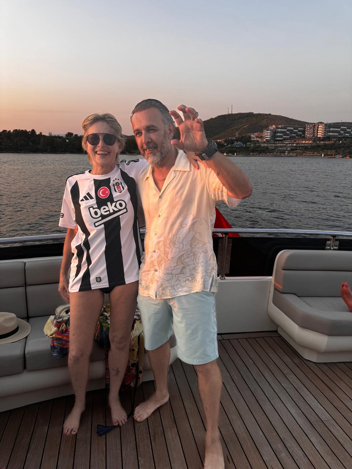 Sharon Stone Bodrum’da tatil yapıyor