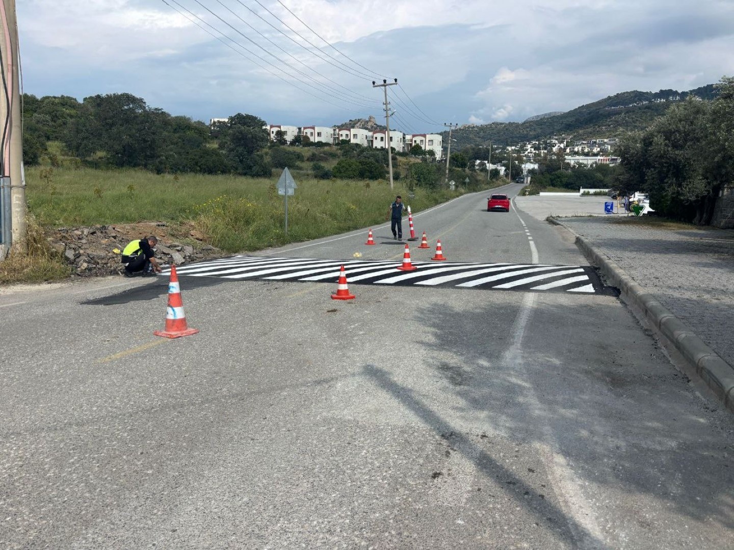Yaz sezonu öncesi Bodrum’da yol bakım onarım çalışmaları 