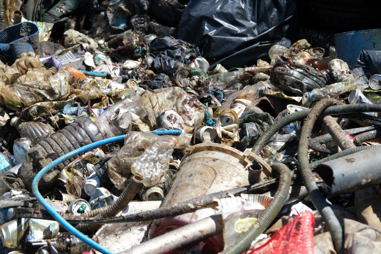 Deniz dibinden 2,5 ton çöp çıktı