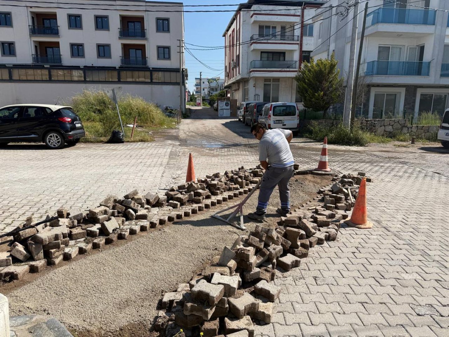 Yaz sezonu öncesi Bodrum’da yol bakım onarım çalışmaları 