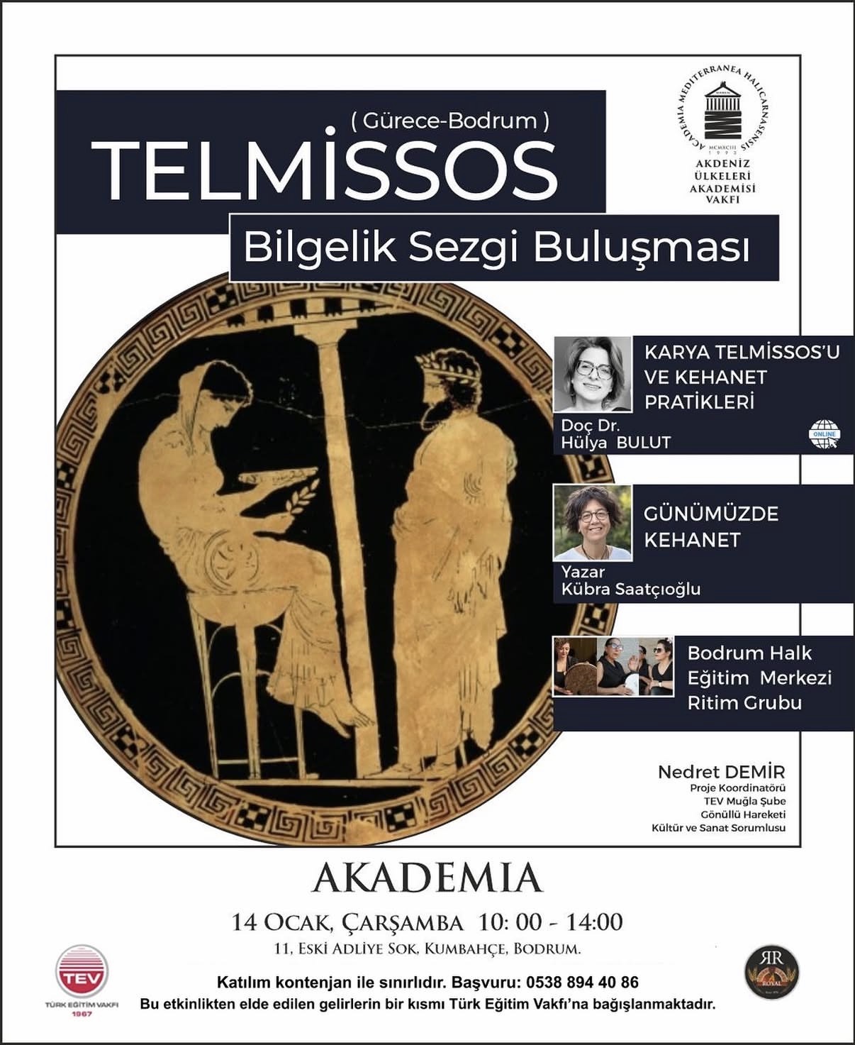 TELMİSSOS Bilgelik Sezgi Buluşması 14 Ocak’ta Akademia’da 