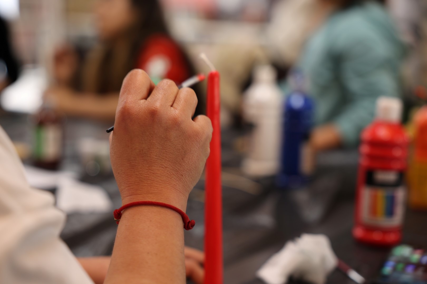 Üç Kuşak Mum Boyama Atölyesinde Buluştu